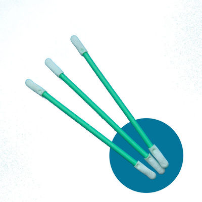 TX758 Lint Free Double Ended ESD Polyester Swab Precision Cleanroom Detailing Swab untuk Penghapusan Bubuk