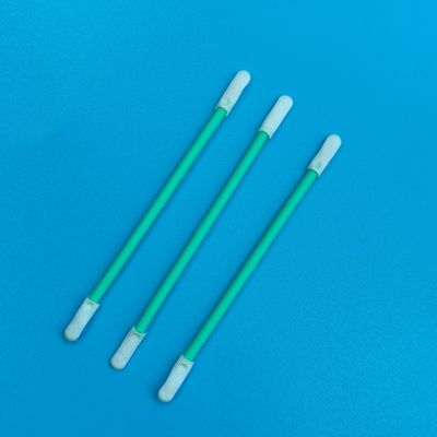 TX758 Lint Free Double Ended ESD Polyester Swab Precision Cleanroom Detailing Swab untuk Penghapusan Bubuk