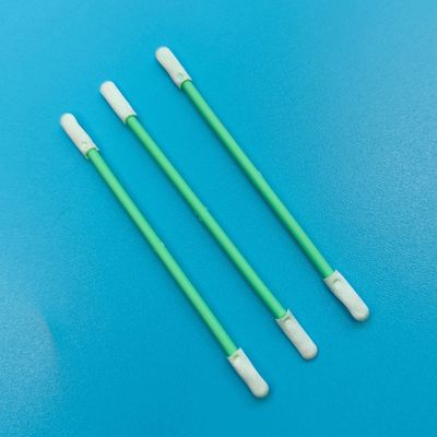 TX758 Lint Free Double Ended ESD Polyester Swab Precision Cleanroom Detailing Swab untuk Penghapusan Bubuk