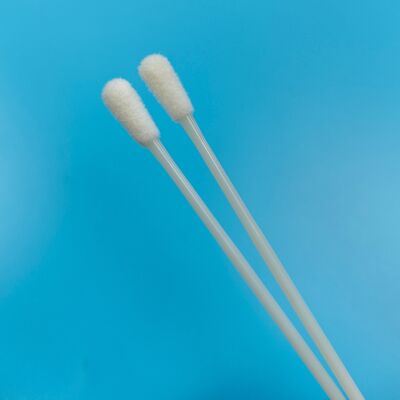 146mm ABS Stick Disposable Flocked Nylon Surface Sampling Swab Flu Test Swab Oral Sampel Pengumpulan Swab Steril