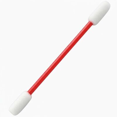 714 Lint Free Red Handle Car Cleaning Detail Swab Swab Mikrofiber Cleanroom Polyester Swab untuk Pembersihan Permukaan