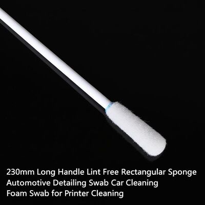 230mm Long Handle Lint Free Rectangular Sponge Automotive Detailing Swab Car Cleaning Swab busa untuk pembersihan printer