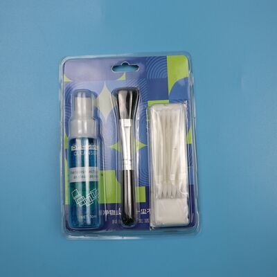 4 in 1 Pembersih Lensa Portabel Tisu Microfiber Sikat Pembersih Layar Kit Pembersih Laptop dengan Solusi