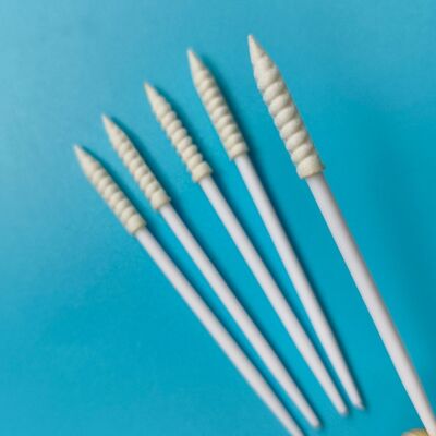 752 Micro Runcing Cleanroom Detailing Swab Elektronik Cleaning Sponge Foam Swab untuk Pembersihan Mobil