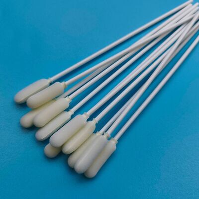14cm Disposable Long PP Stick Big Foam Tip Oral Swab Steril Sampel Pengumpulan Swab Flu Test Sampling Swab