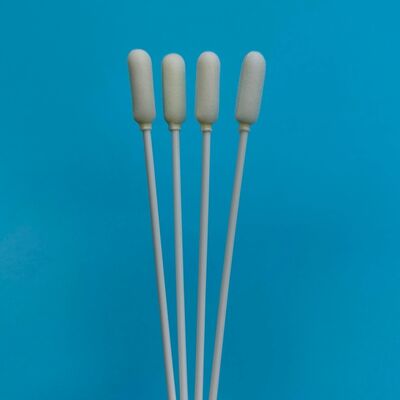 14cm Disposable Long PP Stick Big Foam Tip Oral Swab Steril Sampel Pengumpulan Swab Flu Test Sampling Swab