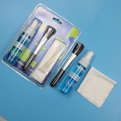 4 in 1 Portable Screen Cleaner Lensa Pembersih Microfiber Wipes Soft Brush Kit Pembersih Lensa Kit Laptop Kit Pembersih