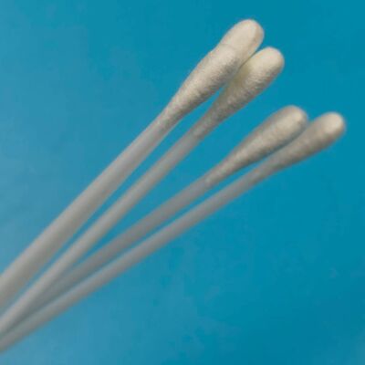 9Cm PS Stick Dacron Steril Oral Swab Tes Flu Koleksi Spesimen Swab Swab Pengambilan Sampel Permukaan untuk Pemantauan Lingkungan