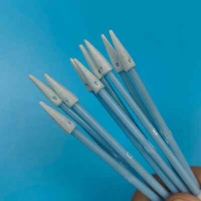 Lint Free Blue Handle 3.6mm Mini Sponge Swab Car Cleaning Detail Swab Precision Cleaning ESD Foam Swab untuk Cleanroom