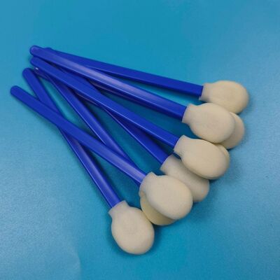 708 Lint Free Blue Handle Kepala Besar Bulat Ruang Bersih Sponge Swab Pembersihan Mobil Detail Swab Pembersihan Mobil Swab busa untuk Pembersihan Printer