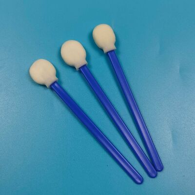 708 Lint Free Blue Handle Kepala Besar Bulat Ruang Bersih Sponge Swab Pembersihan Mobil Detail Swab Pembersihan Mobil Swab busa untuk Pembersihan Printer