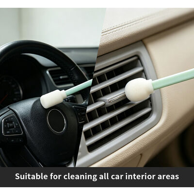 Kit Swab Busa Pembersih Presisi Portabel Kit Swab Detail Kit Pembersih Mobil dengan Sikat Spons