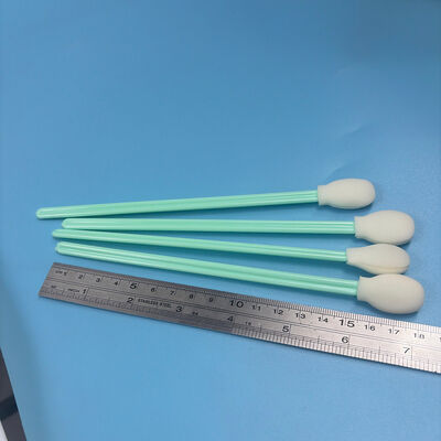 Swab Spons Bulat 180Mm - Gagang Hijau, 50 Buah - untuk Ventilasi AC, Celah Dasbor, Jalur Kursi & Kisi Defroster - Otomotif