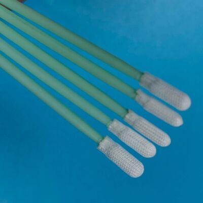 743 Cotton Swab Presisi Bebas Serat 3.8mm Pembersih Bebas Serat Ruang Bersih Cotton Swab Pembersih Elektronik Cotton Swab Poliester ESD