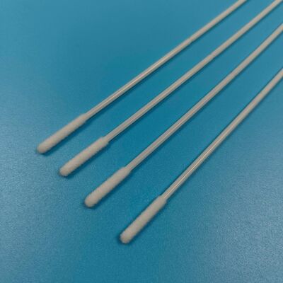 Individu Terbungkus Kuat ABS Stick Steril Flocked Nylon Swab Nasal Swab Flu Test Sampling Swab Mulut Sampel Pengumpulan Swab