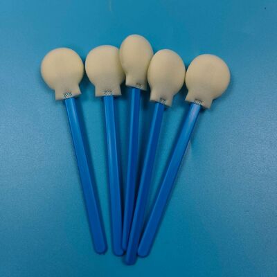 28Mm Stik PP Sekali Pakai Aplikator Penyeka Ujung Spons Bulat Besar Aplikator Penyeka Busa Melingkar untuk Perawatan Kulit