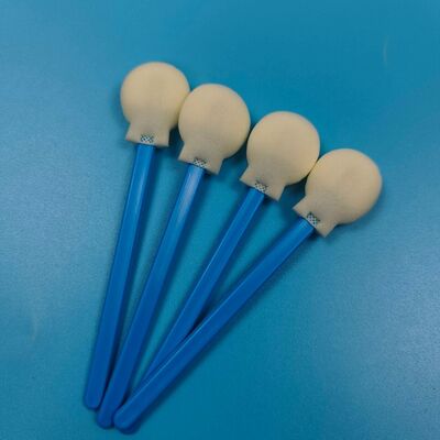 28Mm Stik PP Sekali Pakai Aplikator Penyeka Ujung Spons Bulat Besar Aplikator Penyeka Busa Melingkar untuk Perawatan Kulit