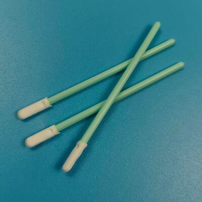 TX758 Swab Cleanroom Datar Kecil Bebas Serat Pembersih Semikonduktor Swab Poliester ESD Pecision Cleaning Swab