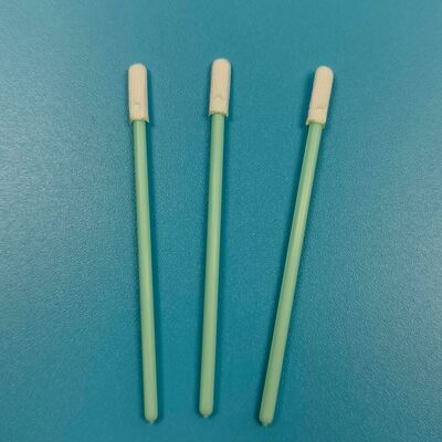 TX758 Swab Cleanroom Datar Kecil Bebas Serat Pembersih Semikonduktor Swab Poliester ESD Pecision Cleaning Swab