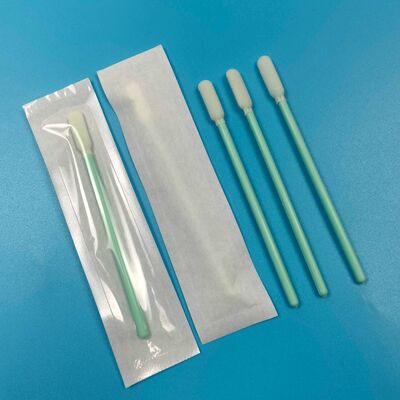 Swab Busa Poliuretan Berbungkus Individual Steril Swab Oral Swab Pengumpul Spesimen dengan Batang PP