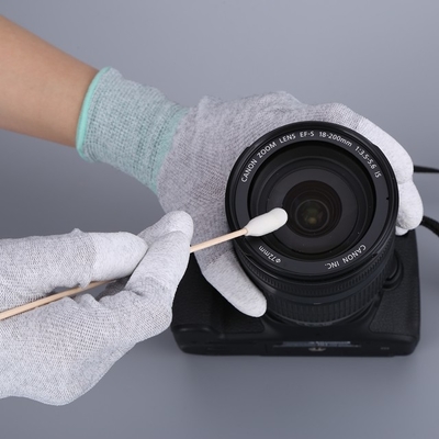 154 Mm Penyeka Busa Pembersih, Kepala Penyeka Kapas Kayu Tongkat DSLR