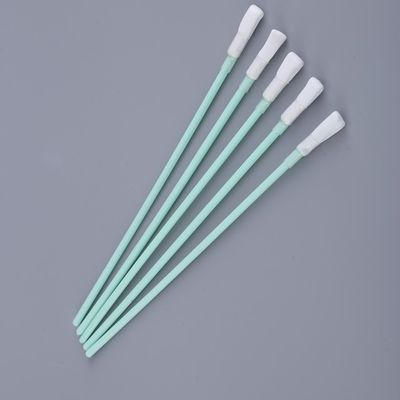 Kapas Bertangkai Ganda Terbungkus Poliester Rajutan Ganda Non Woven Plastik Q Tips Tongkat Polypropylene Tidak Menyakiti Swab