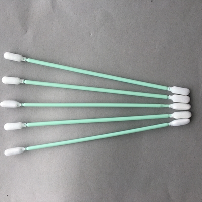 TX740B Cleanroom Q Tips, Kapas Pembersih, Tongkat Hijau Untuk Pembersihan PCB