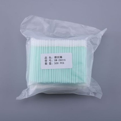 Lab Double Layer Polyester Swab, Clean Room Cotton Swab Plastic Sticks
