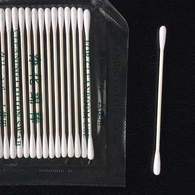 Pembersih Bulu Mata Makeup Penyeka Kapas Rendah Debu Emisi Dengan Tongkat Kertas