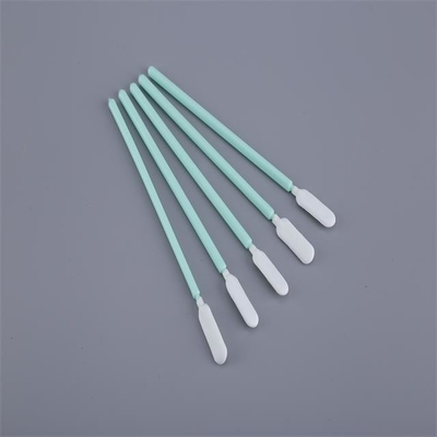 Cleanroom Tiny Cotton Swab Polyester Nonwoven Kepala Berlaku Untuk Semikonduktor
