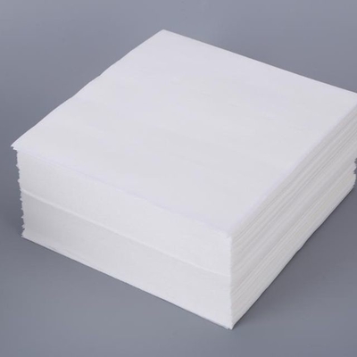 Putih / Biru Non Woven Microfiber Cloth OEM Logo Untuk Pembersihan Optik