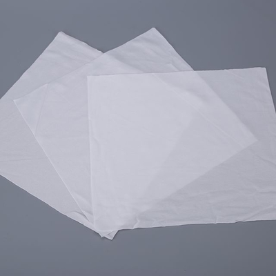 Putih / Biru Non Woven Microfiber Cloth OEM Logo Untuk Pembersihan Optik