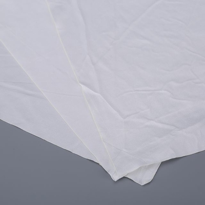 Putih / Biru Non Woven Microfiber Cloth OEM Logo Untuk Pembersihan Optik