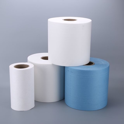 Gulungan kertas pembersih ramah lingkungan biru, Gulungan handuk kertas industri 25 X 37 Cm