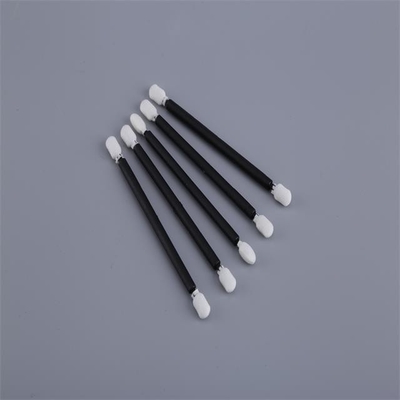 Open Cell Clean Room Penyeka Kapas Hitam PP Stick 100 Pcs / Bag SGS Disetujui