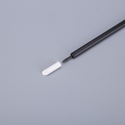Penyeka kapas Clean Room Beveled PU, Penyeka Pakai Hitam PP Stick