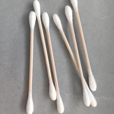 Pakai Kayu 100 pcs Bambu Cotton Buds Swab