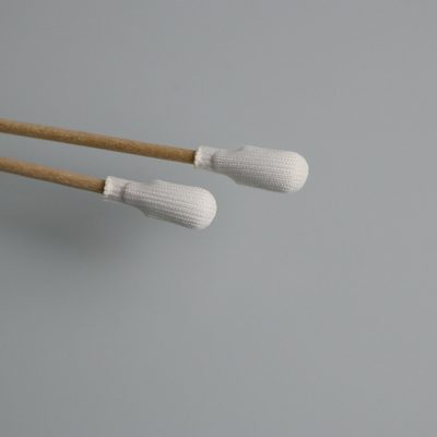 Kepala poliester 150mm Medis Cotton Bud Swab Lint Gratis Cleanroom Swab