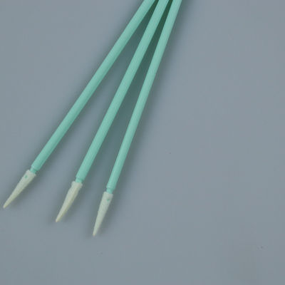 Dust Free Cleanroom Foam Swab dengan Micro Pointed Tip untuk Pembersihan Elektronik 76mm panjang