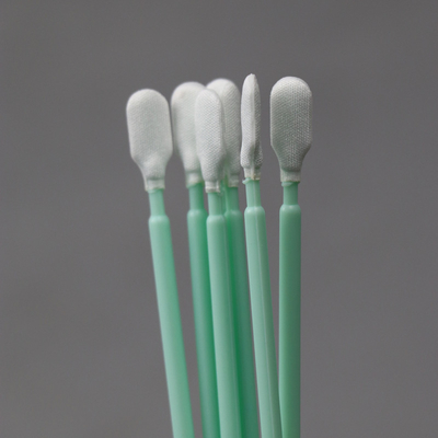 Cina Pemasok Ekstra Panjang Menangani Cleanroom Lint Gratis Putaran Dacron Tip Polyester Swab