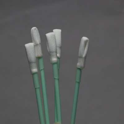 165mm Polyester Dacron Swab Dengan Heat Shrink Green Rigid Handle Swab