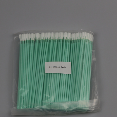 Cina Pemasok Ekstra Panjang Menangani Cleanroom Lint Gratis Putaran Dacron Tip Polyester Swab