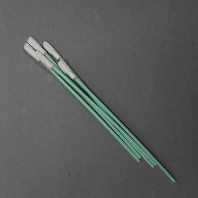 165mm Polyester Dacron Swab Dengan Heat Shrink Green Rigid Handle Swab