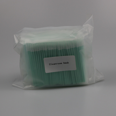 Cleanroom Double Layers Polyester Swab Untuk Membersihkan Mikroskop Instrumen Presisi