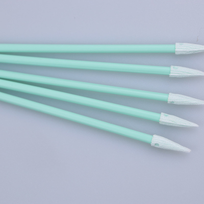 Cleanroom Double Layers Polyester Swab Untuk Membersihkan Mikroskop Instrumen Presisi