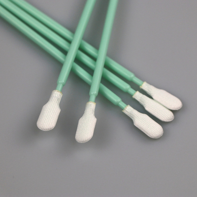 Cina Pemasok Ekstra Panjang Menangani Cleanroom Lint Gratis Putaran Dacron Tip Polyester Swab