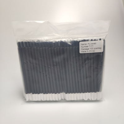 PP Stick Beveled PU Foam Cleaning Swab Pegangan Polypropylene