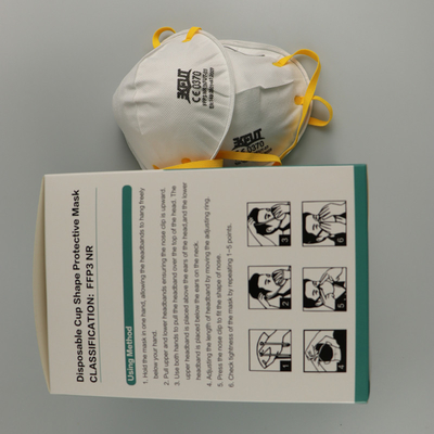 FFP3 Cup Type CE Personal Protective Mask Lint Free
