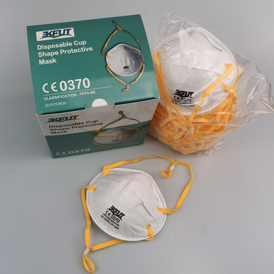 FFP3 Sangat Baik Permeabilitas Udara Disposable Face Mask Cup Respirator