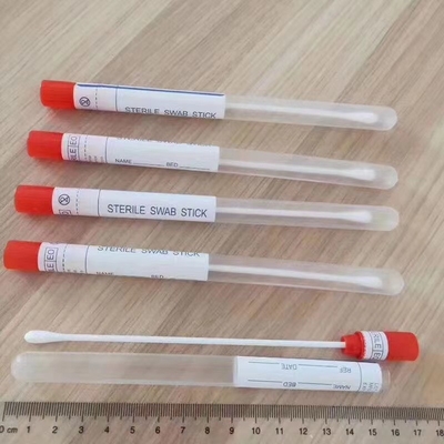 ABS Stick EO Sterile Virus Test Foam Swab Untuk Pengumpulan Sampel Rumah Sakit